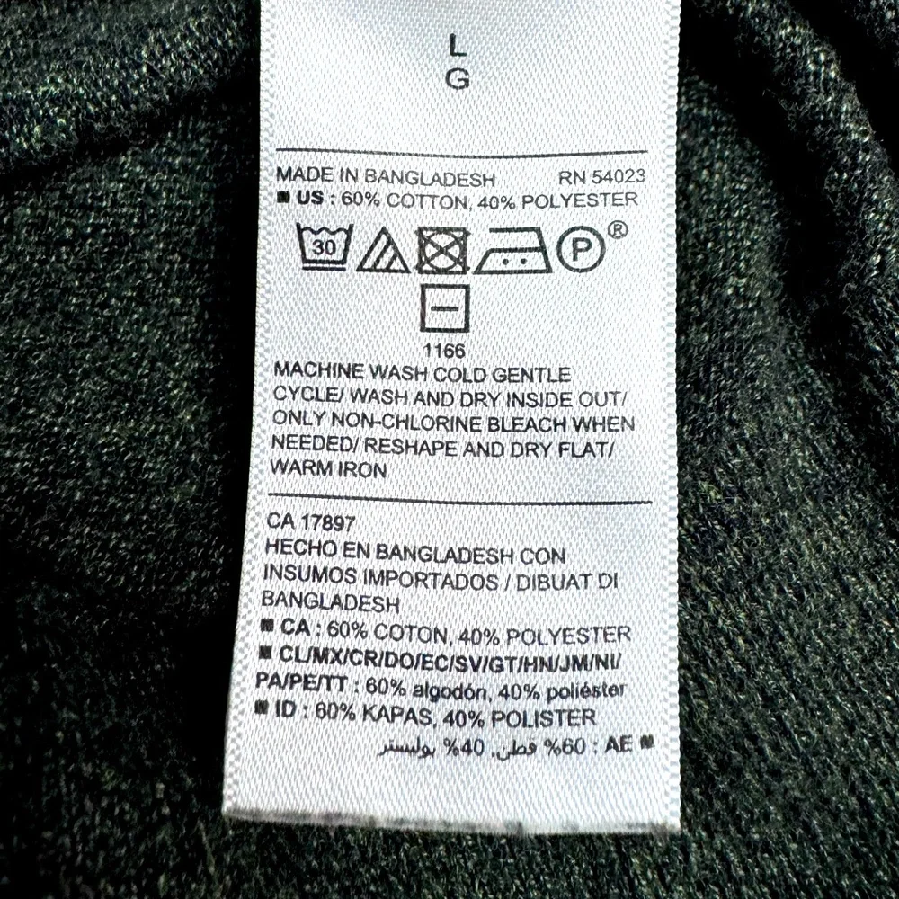 Old Navy Men’s Greenish/Gray Long Sleeve Pullover Lightweight Sweater Size Large